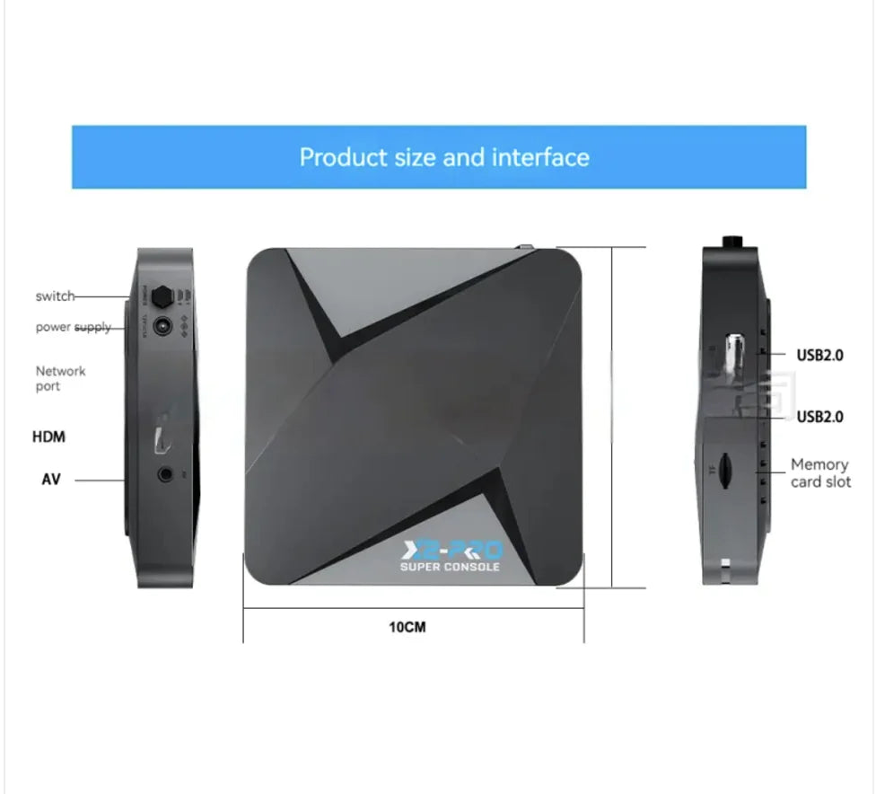 3-in-1 Home Video Game Set-Top Box