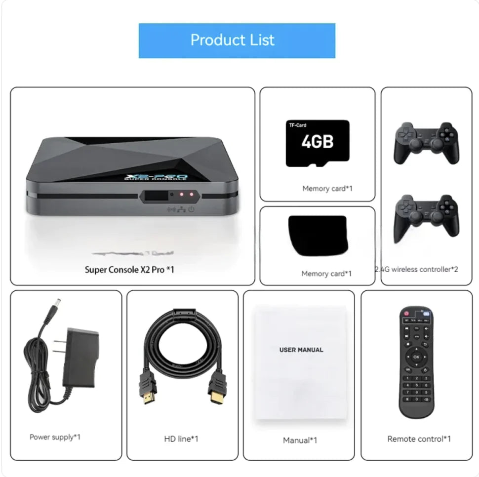 3-in-1 Home Video Game Set-Top Box